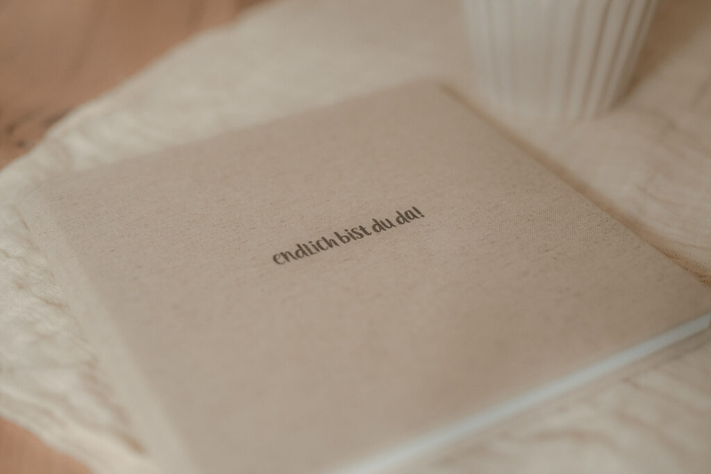 fotoprodukt fotoalbum, cover mit schriftzug